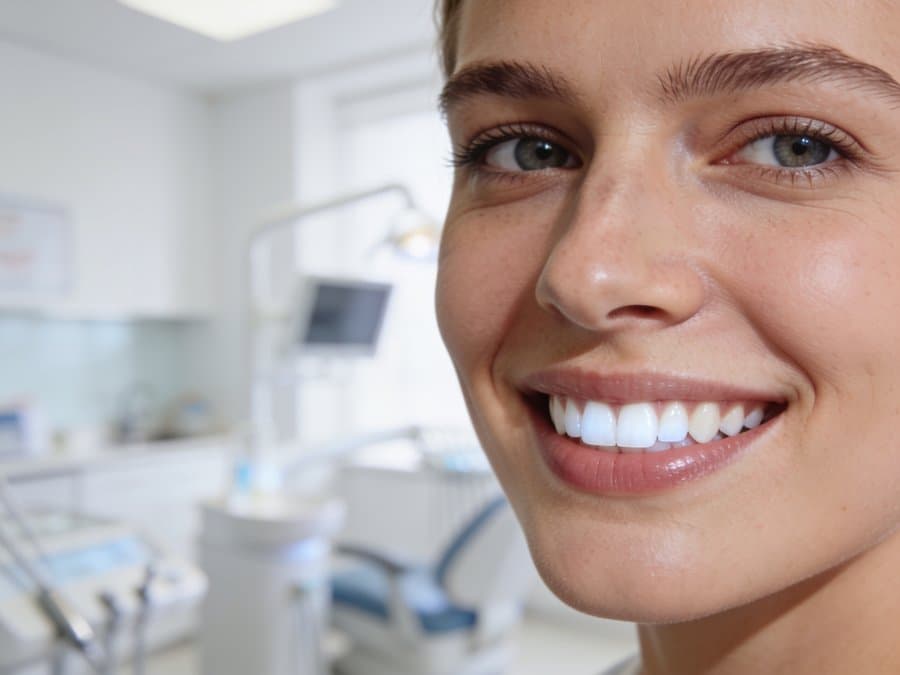 Resultado de un blanqueamiento de estética dental en la clínica Santiago Salud de Santiago de Compostela